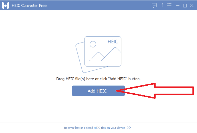 Select Add HEIC button