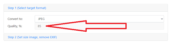 Set the output quality