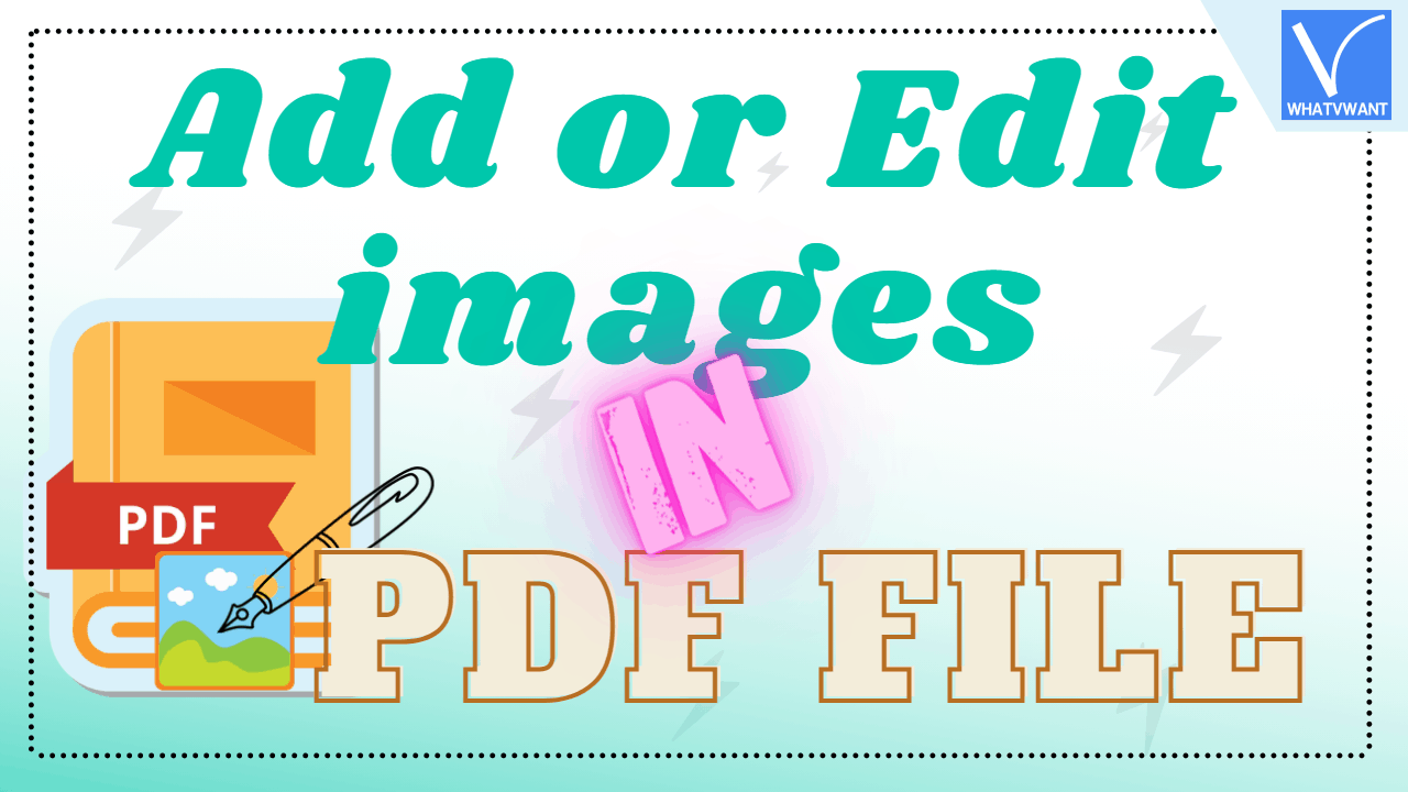 Add or edit images in PDF files