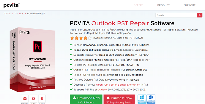 PCVITA Outlook PST Repair software