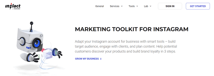 Inflact Marketing Toolkit for Instagram