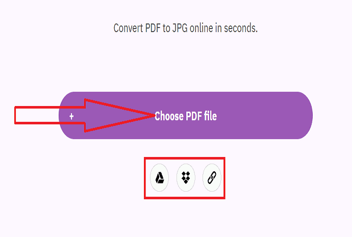 Tap on choose PDF file option