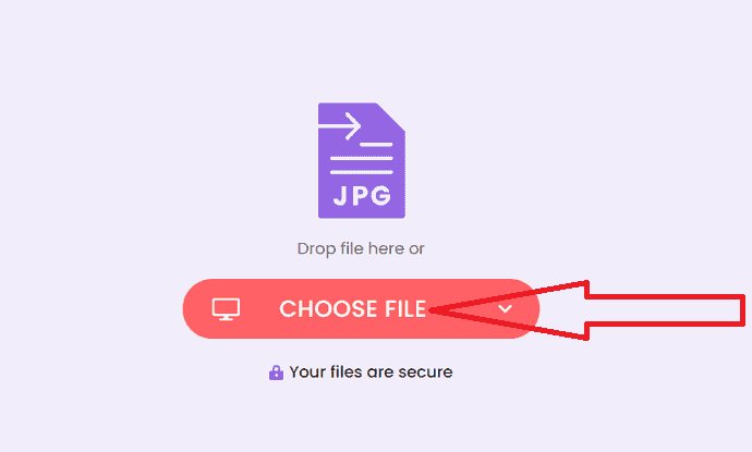 tap on choose file option