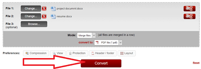 Click on convert option