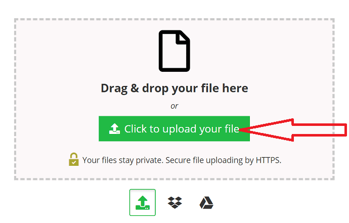 Click to upload PDF files