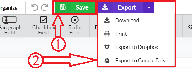 Export PDF in DocFly