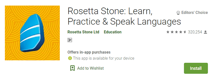 Rosetta Stone: Learn, Practice & Speak 