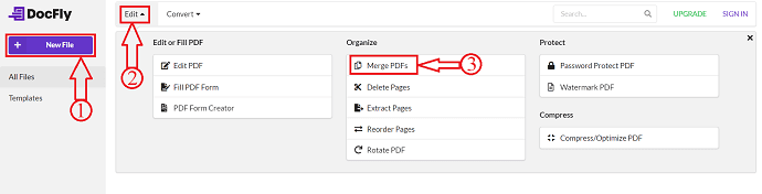 Merge option in DocFly