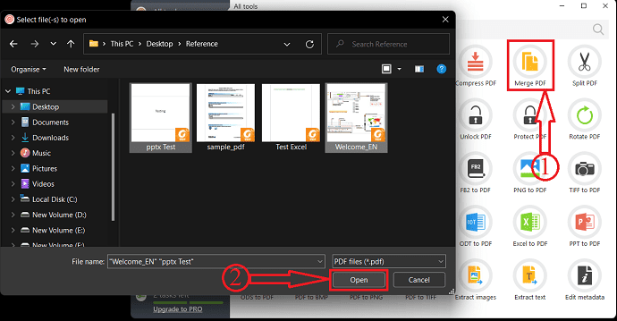 Import PDF in PDFcandy