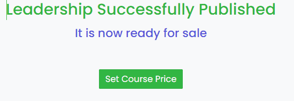 Setting price to the created course