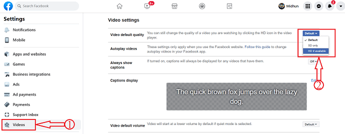 Video Quality in Facebook