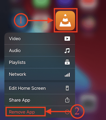 Remove App option