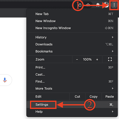 Chrome-settings