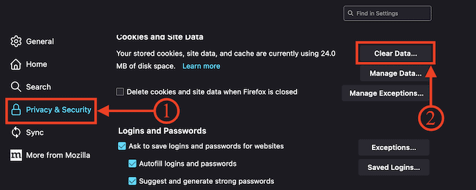 Clear-data-option-in-Firefox