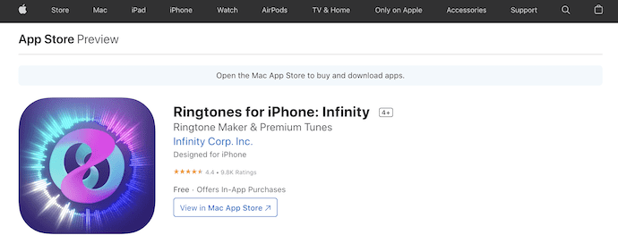 Ringtones For iPhone: Infinity