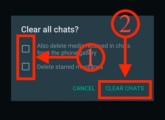 Clear entire chat history