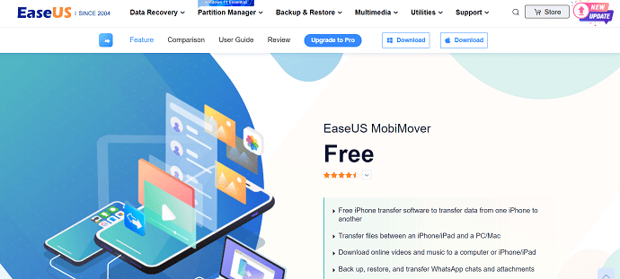 EaseUS MobiMover Homepage