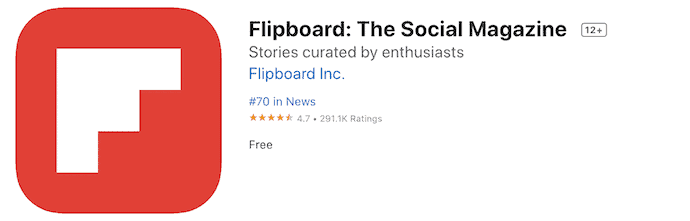 Flipboard app download page