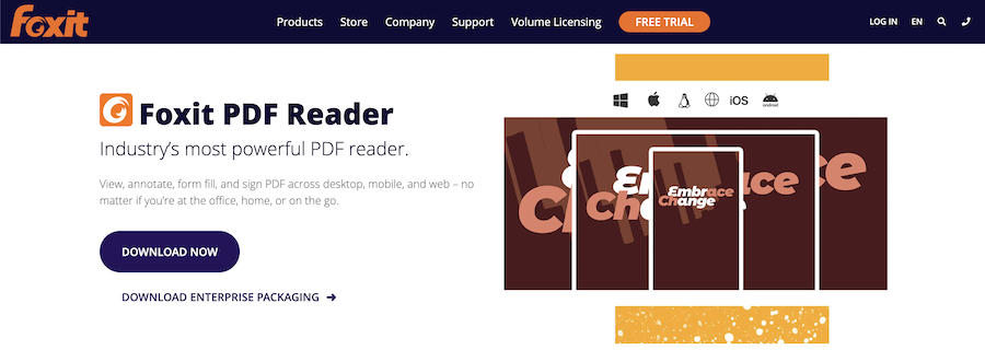 Foxit Reader Homepage