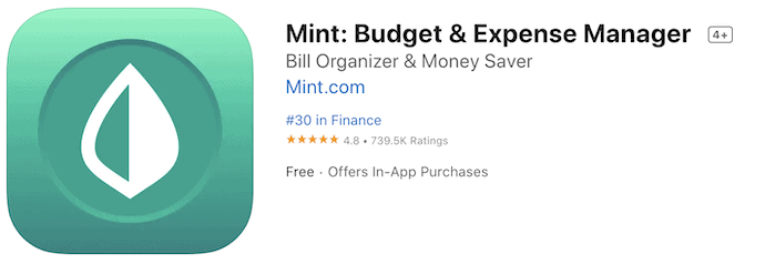 Mint: Budget & Expense Manager Download page