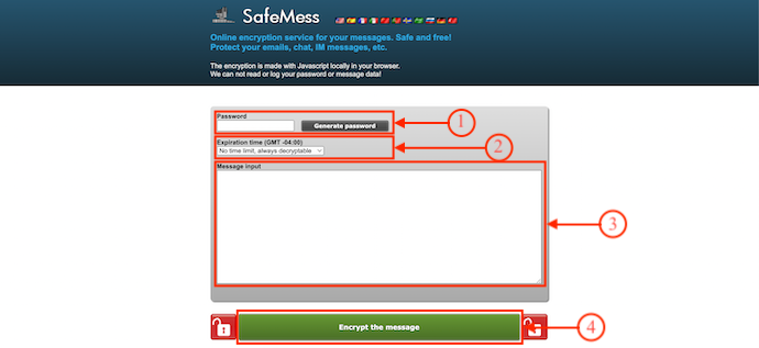 SafeMess Homepage