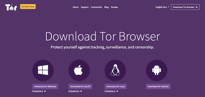 Tor Browser Homepage