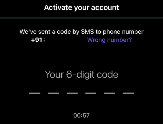 Viber Activation Code