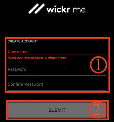 Wickr Me Account details