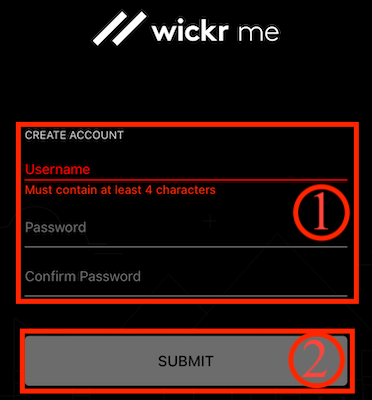 Wickr Me Account details