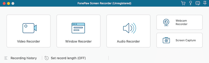 FonePaw Screen recorder Homepage