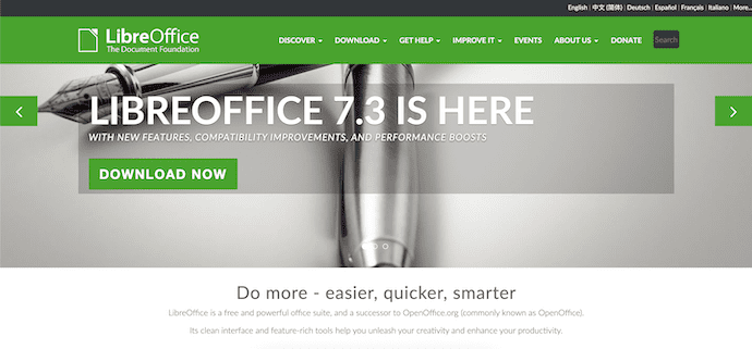 Libre Office Homepage