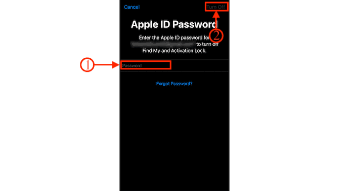 Provide Password of Apple ID
