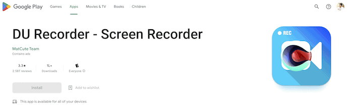 DU Recorder - Screen Recorder