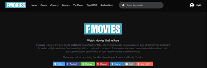 FMovies Homepage