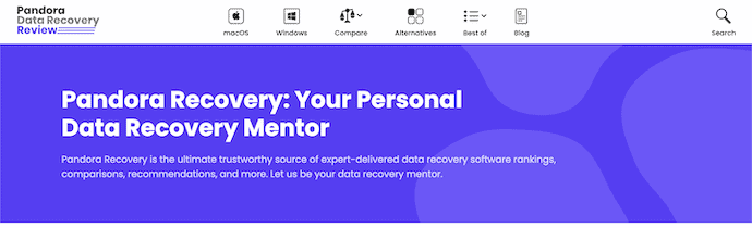 Pandora Recovery Homepage