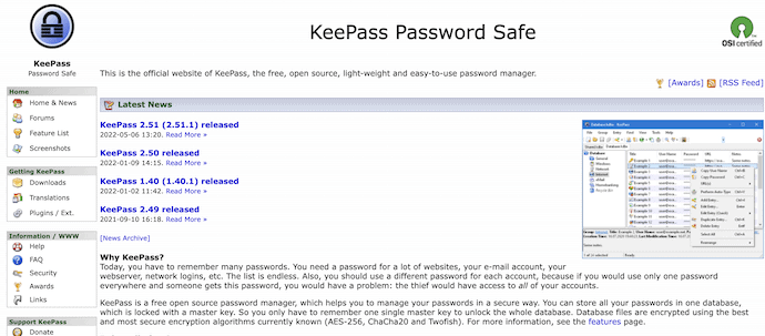 KeePassX Homepage