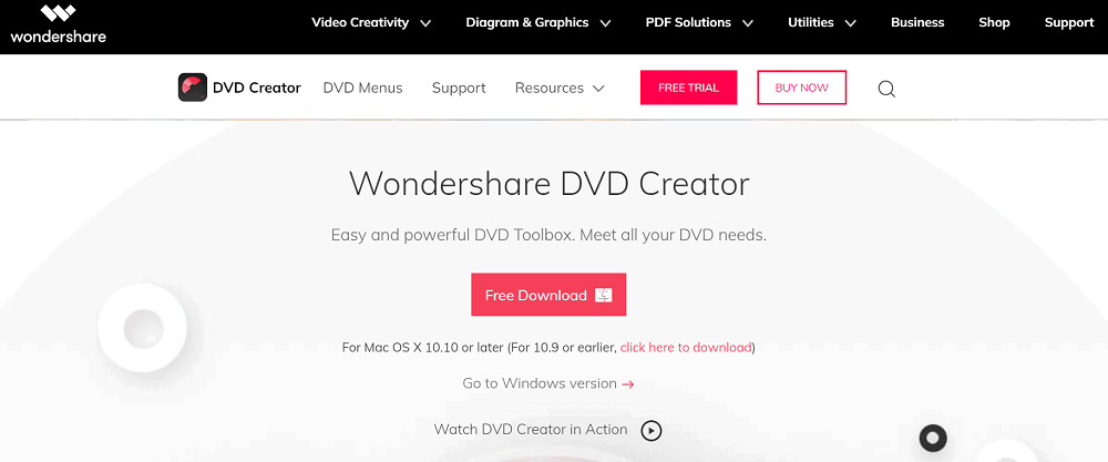 Wondershare DVD creator