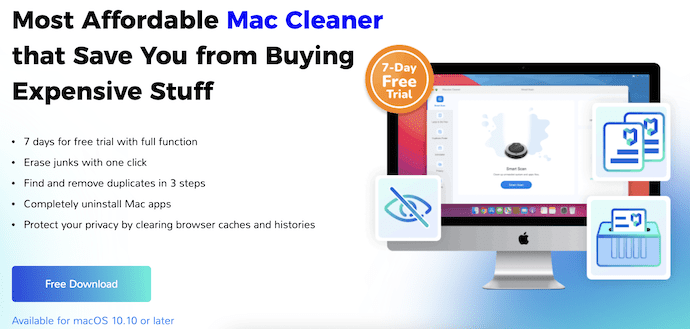 Macube Cleaner Homepage