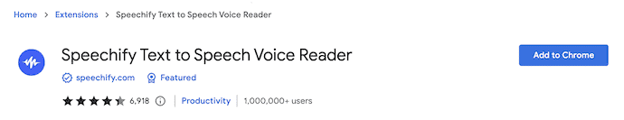 Speechify Text to Speech Voice Reader