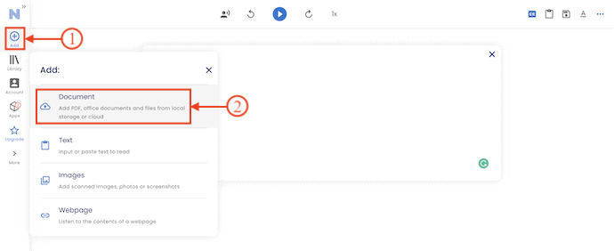 Import file to NaturalReader