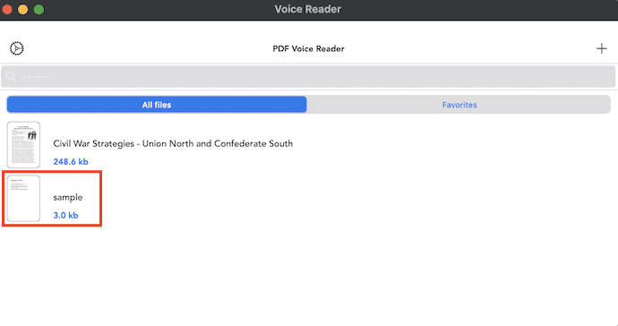 Open PDF in PDF Voice Reader Aloud