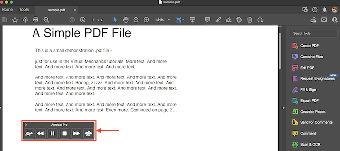 Read PDF using Speak Selection on Mac