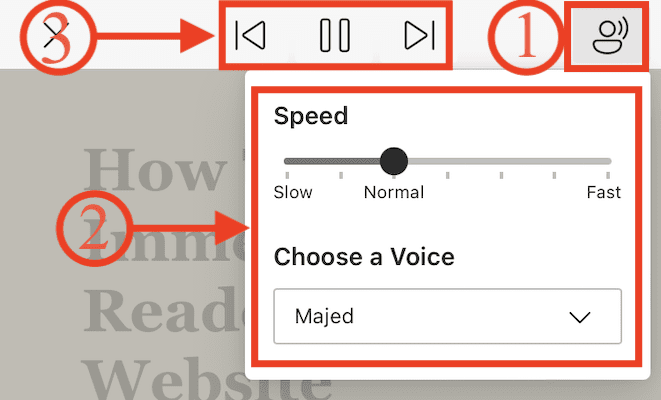 Voice Option in Microsoft Edge iOS
