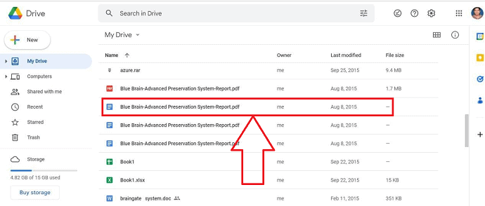 Choose Document in Google Drive