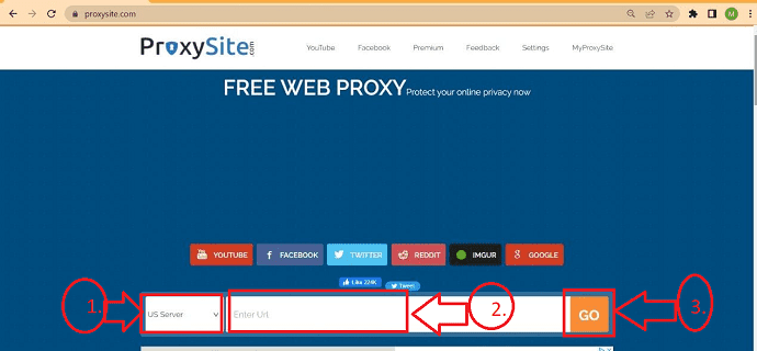  the procedure of proxy website