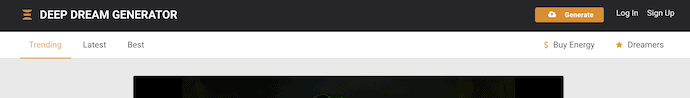 Deep Dream Generator Homepage