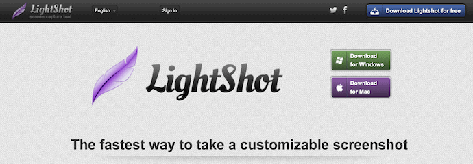 Lightshot Homepage