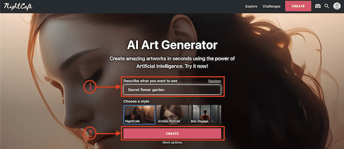 NightCafe AI Art Generator