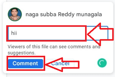 Comment type