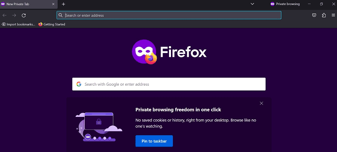Private Firefox Window